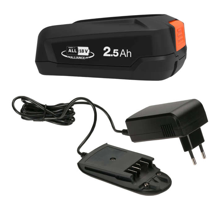 GARDENA Starter-Kit P4A mit 18V System-Akku PBA 18V/45 (2,5 Ah) und Schnell-Ladegerät AL 18V-20